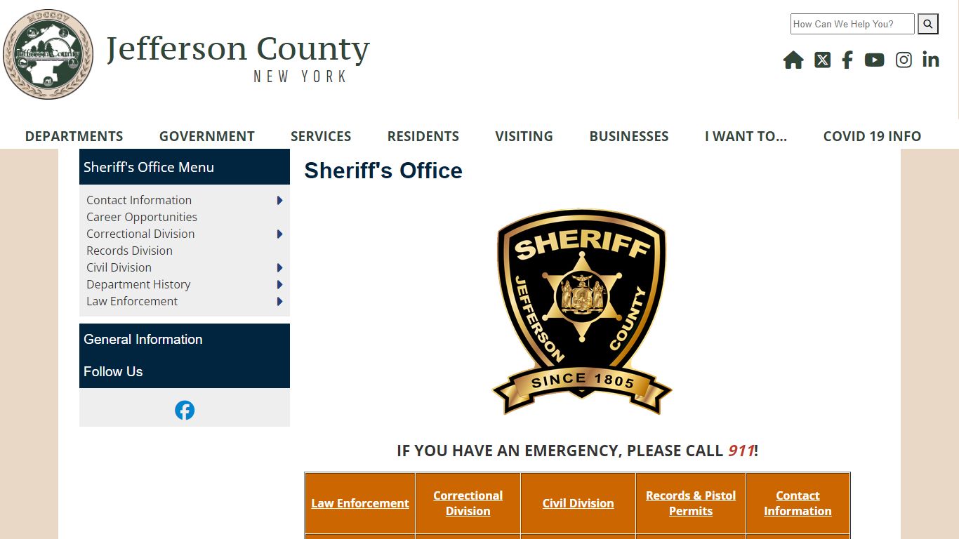 Welcome to Jefferson County, New York - Sheriff's Office