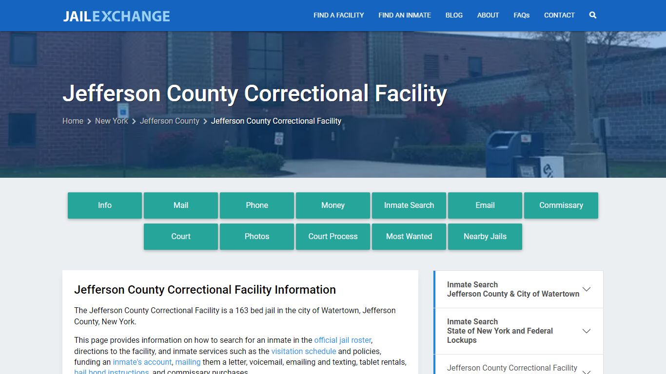 Jefferson County Correctional Facility - Jail Exchange